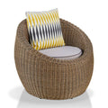Natural Brown Aluminum Outdoor Chair W972