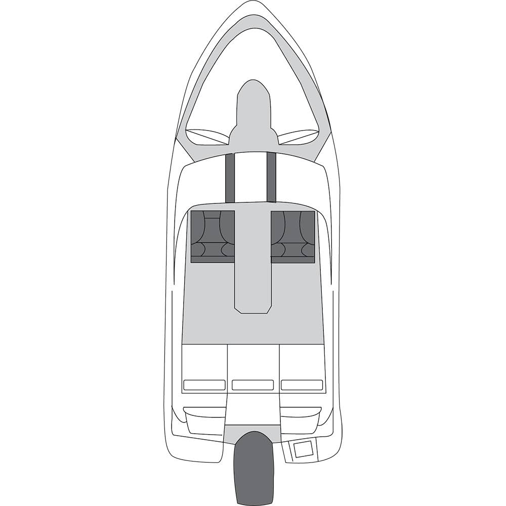 Polyester Boat Cover for Tri-Hull Boats U828
