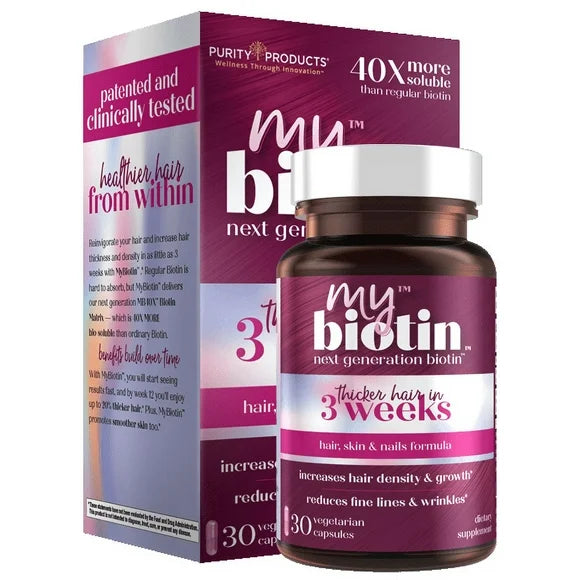 Vegetarian Capsules 10,000 Mcg Biotin 30 Count C458504