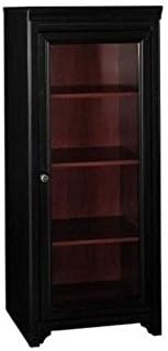Antique Black Audio Cabinet with 2 Adjustable Shelves U771