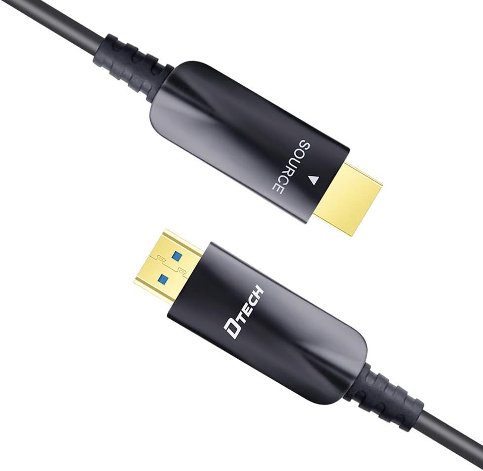 100ft Fiber Optic HDMI Cable 4K 30Hz 1080p 60Hz Black U765