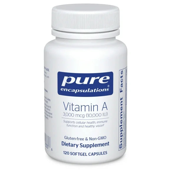 Vitamin A 10,000 IU Cod Liver Oil 120 Softgel Capsules K7741