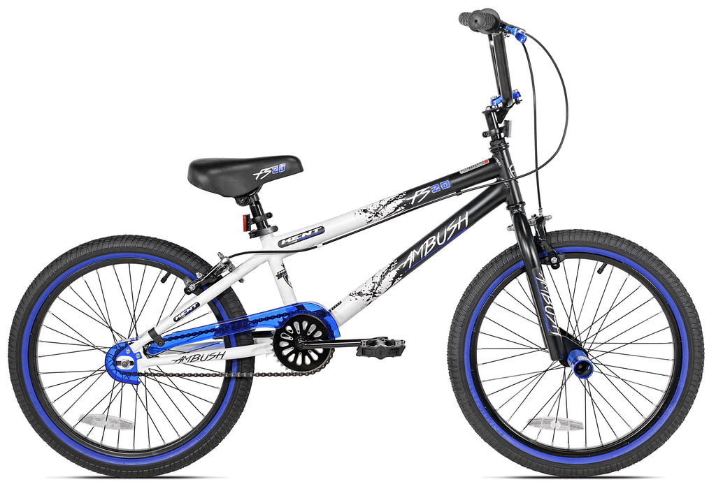 20 Boy's BMX Child Bike Black/Blue L7413