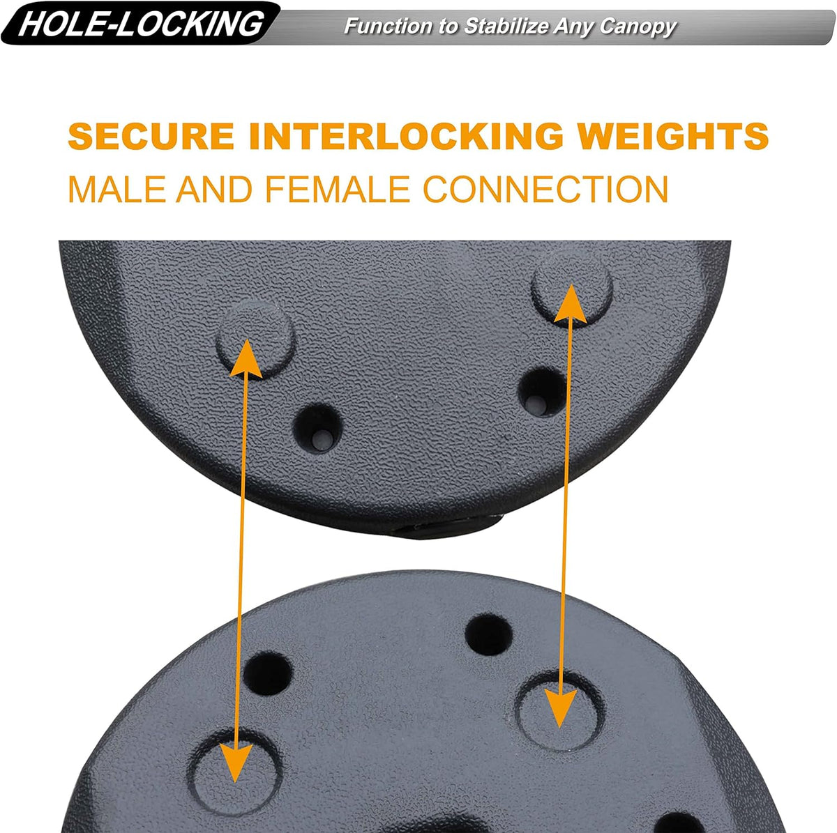 Deluxe Canopy Weights with Lock, 4Pack (27LB) P435467