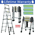 6+7 Steps Aluminium 2 Ways Combination Ladder with Handrail I79739