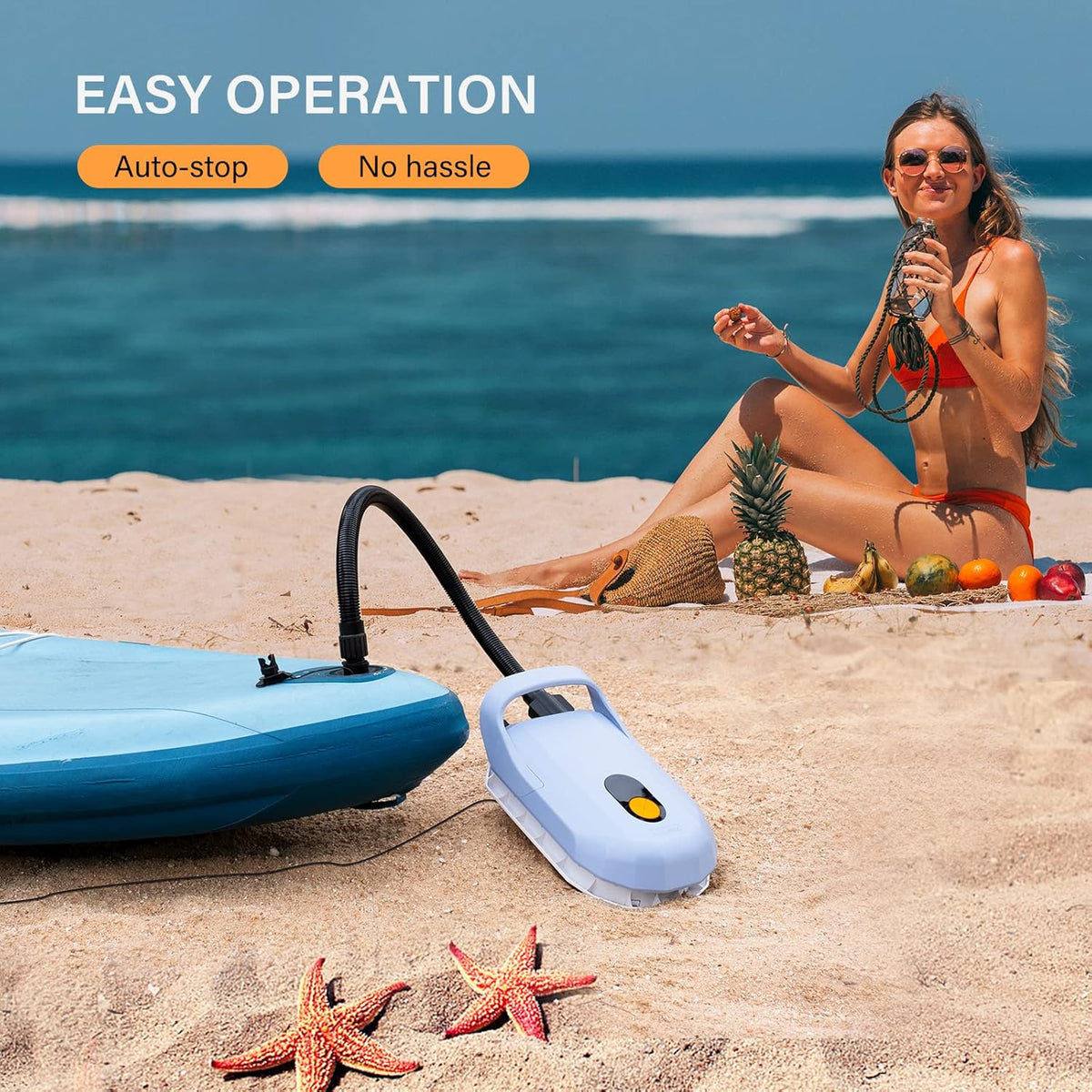 20PSI Electric Air Pump for Inflatable Stand Up Paddle Boards U8511