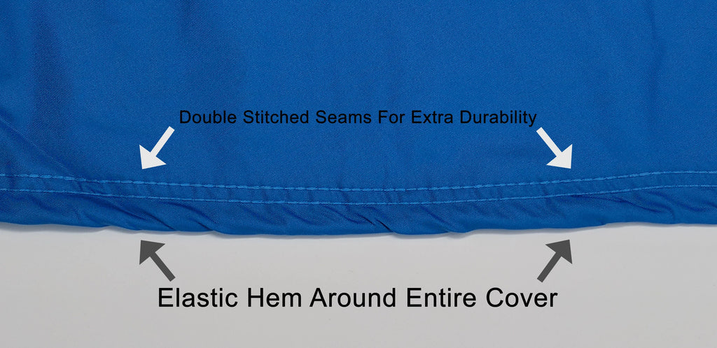 Blue Black All Weather Jet Ski Cover with Trailer Straps and Storage Bag Z83587