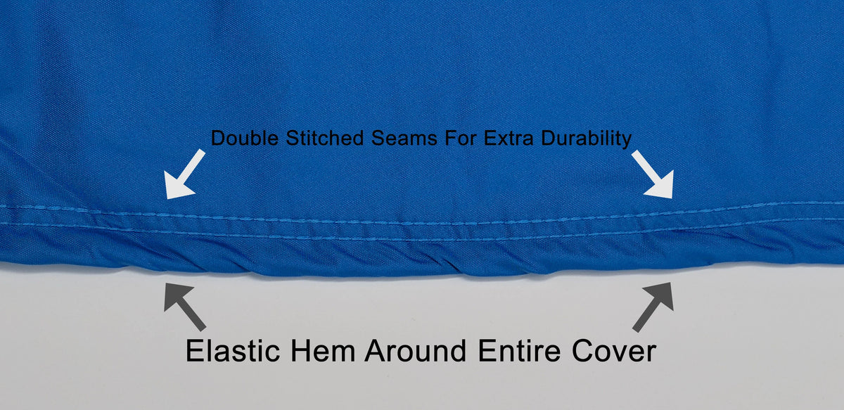 Blue Black All Weather Jet Ski Cover with Trailer Straps and Storage Bag Z83587