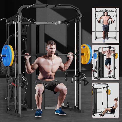 Multifunction Home Gym System Workout Station with 138LB Weight Stack V512
