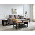 Black & Walnut 3 Piece Occasional Table Set D316209