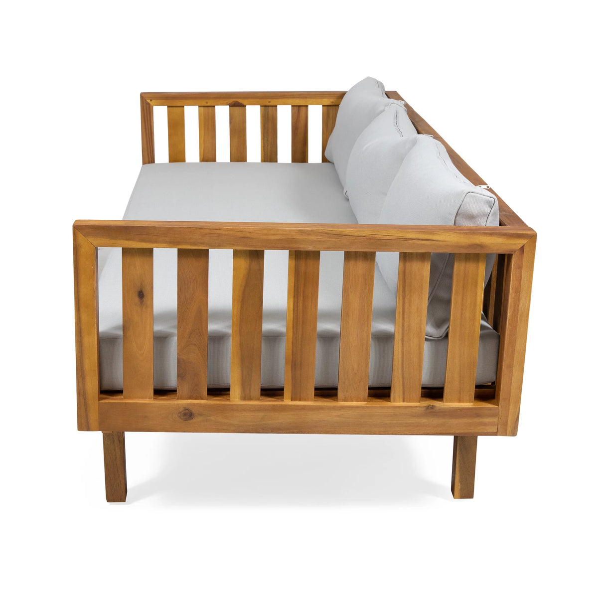 3-Seater Acacia Wood Outdoor Daybed X588