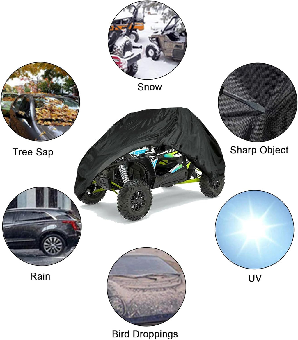 UTV Cover Waterproof Heavy Duty 2 Seater 190 Denier Polyester Pack of 2 D170474