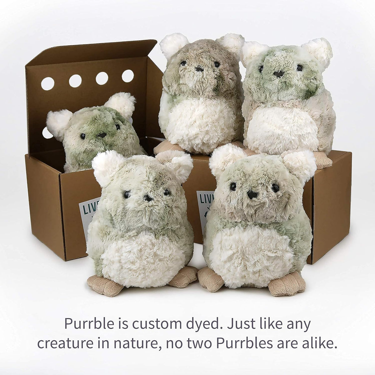 Calming Toy Companion with Dynamic Heartbeat and Soothing Purr Plush I902