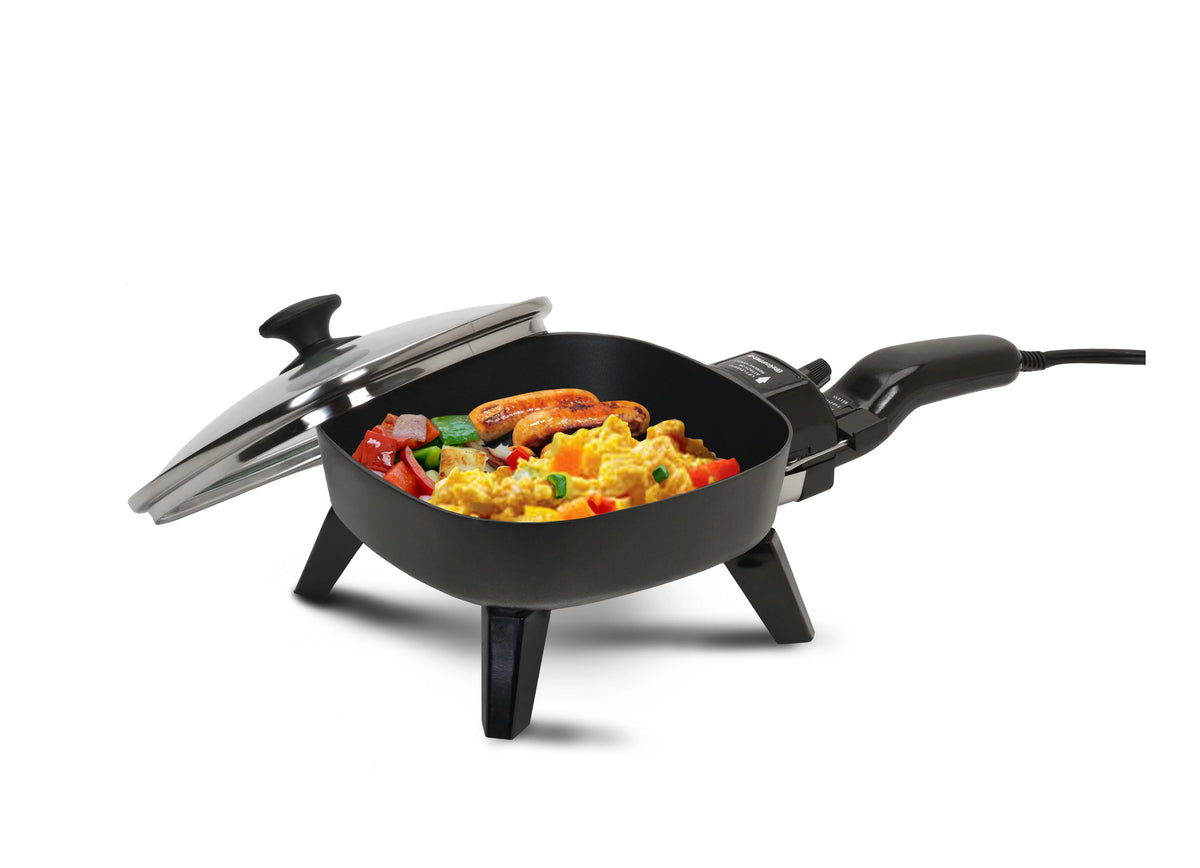7" Electric Skillet with Glass Lid C822879