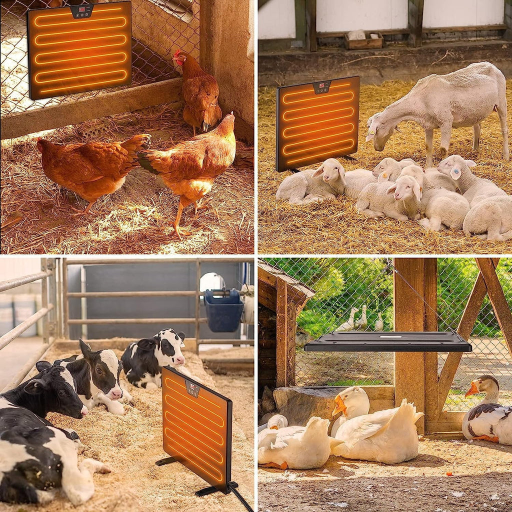 Chicken Coop Heater, 100/200 Watts Radiant Space Heater N50749
