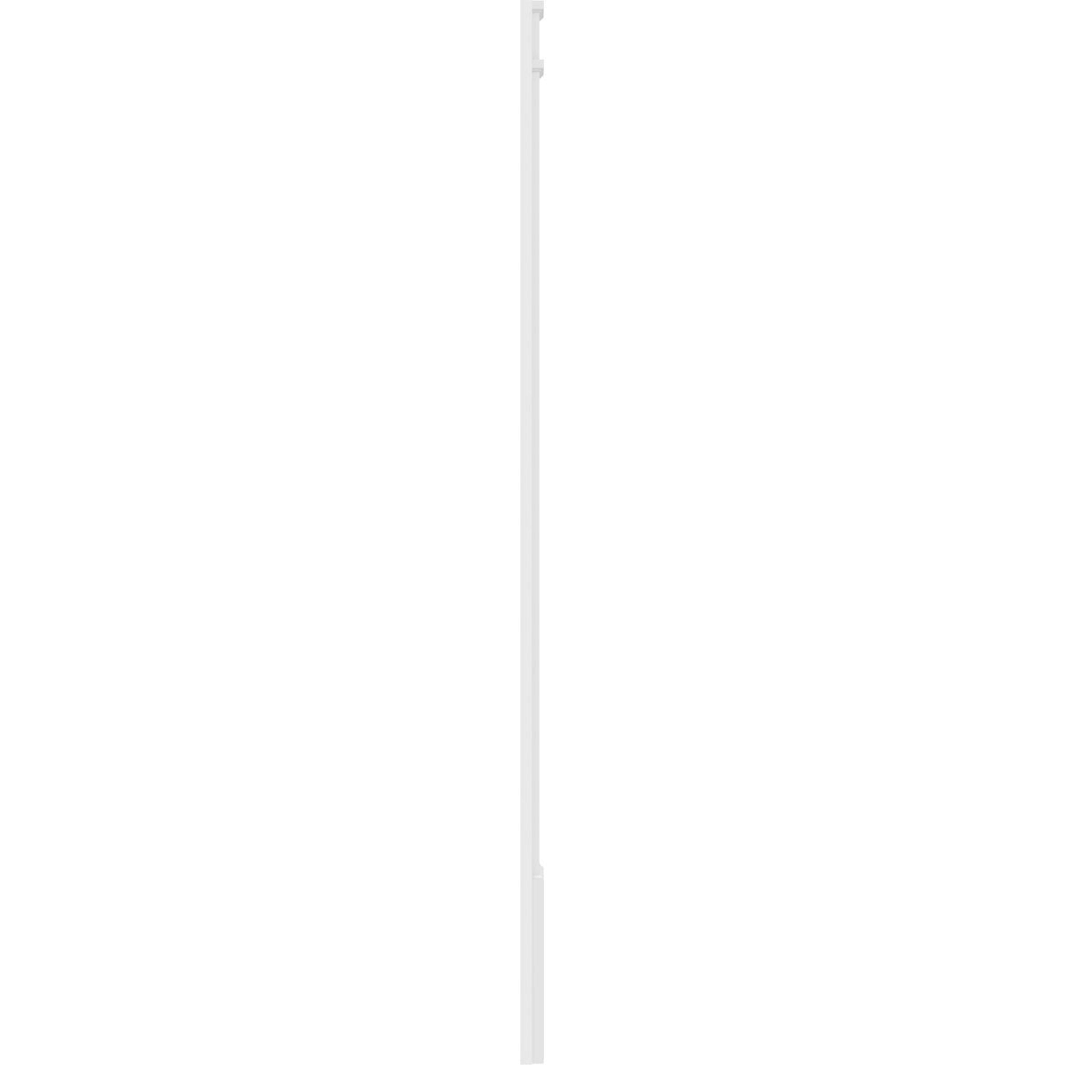 Two Equal Flat Panel PVC Pilaster with Standard Capital & Base (Pair) M176082