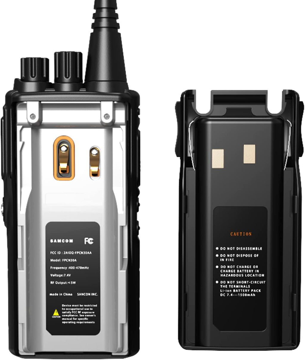 3 Packs Rechargeable UHF Hand-held Two Way Radios I971