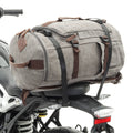 Vintage 30Ltr Motorcycle Tail Bag Light Grey Q15645