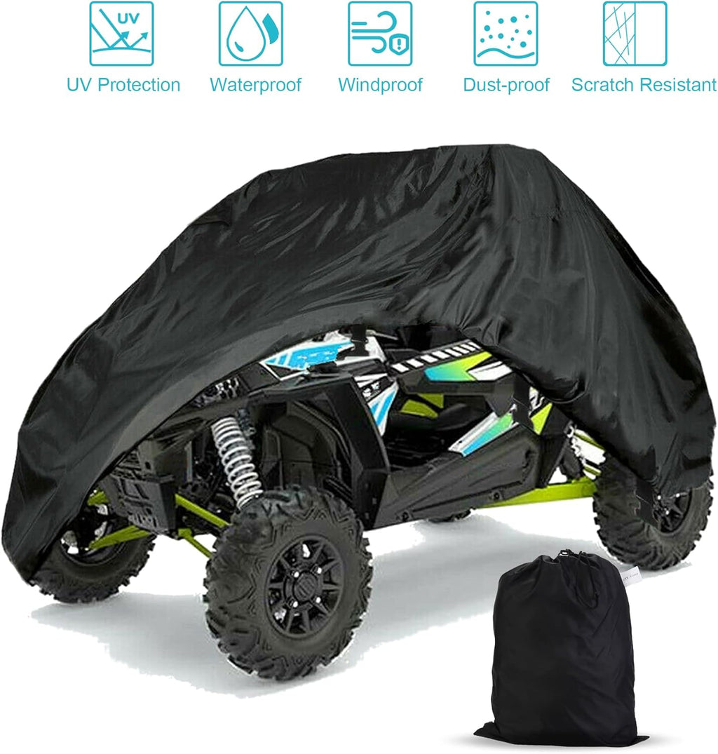 UTV Cover Waterproof Heavy Duty 2 Seater 190 Denier Polyester Pack of 2 D170474