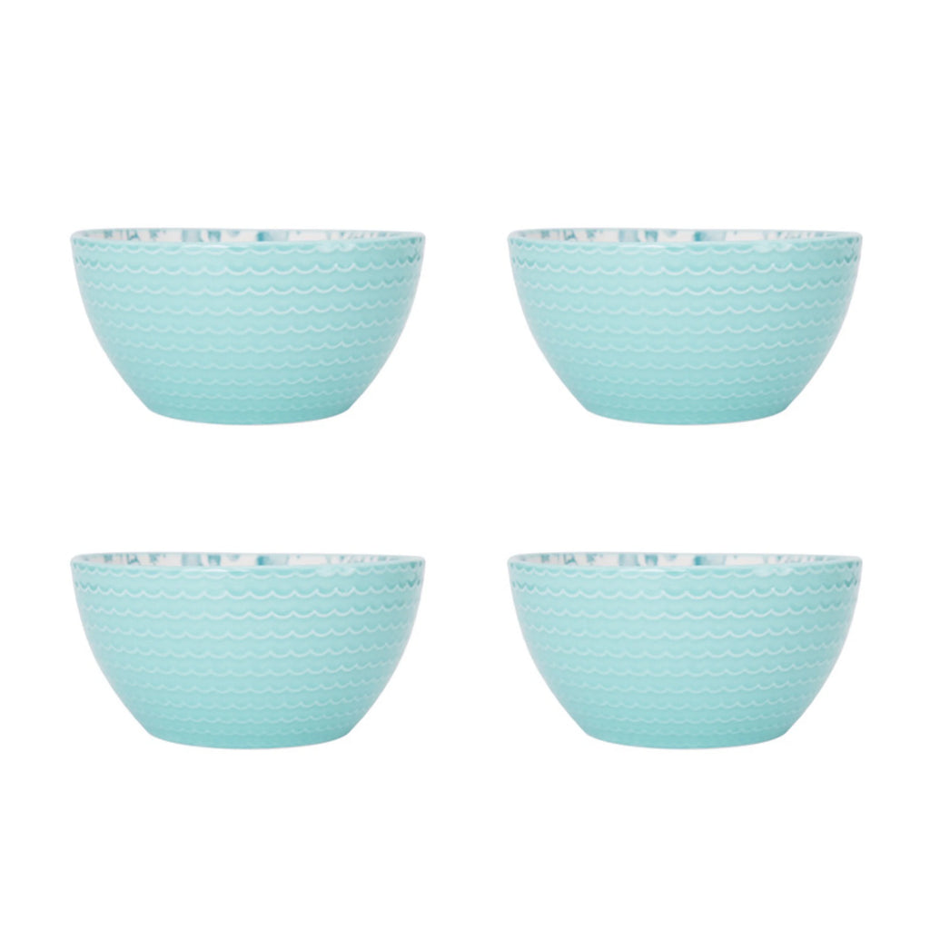 Teal Stoneware 16-Piece Dinnerware Set N98499