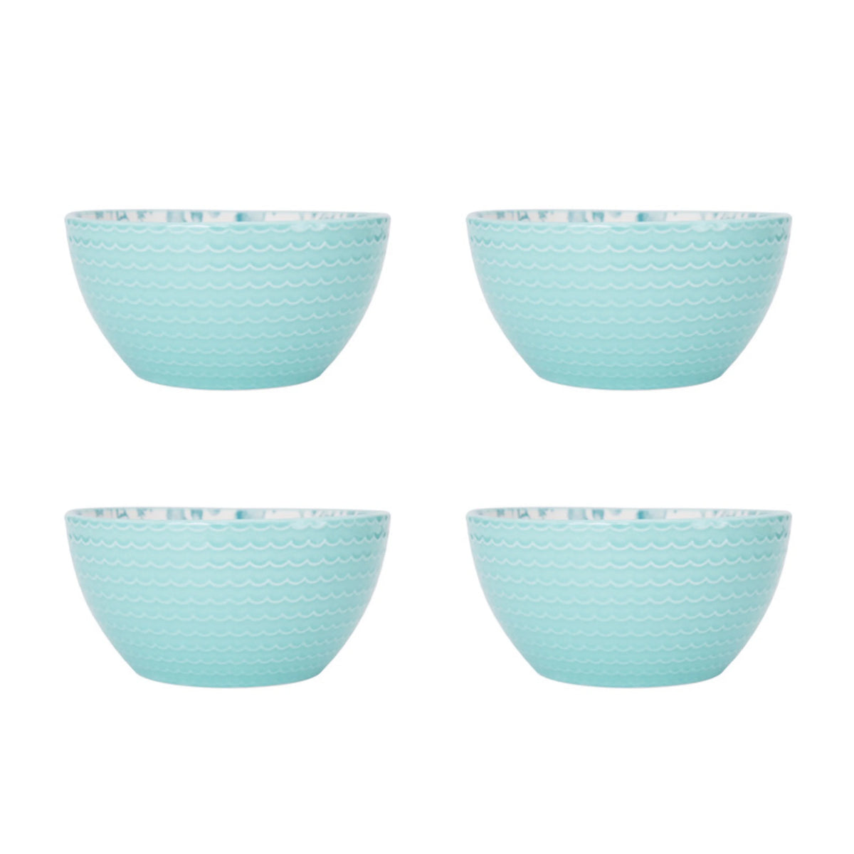 Teal Stoneware 16-Piece Dinnerware Set N98499