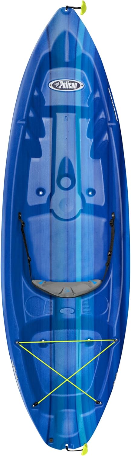 Sit-on-top Kayak 8ft Deep Blue White X190