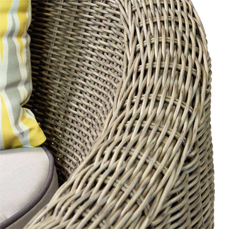 Natural Brown Aluminum Outdoor Chair W972