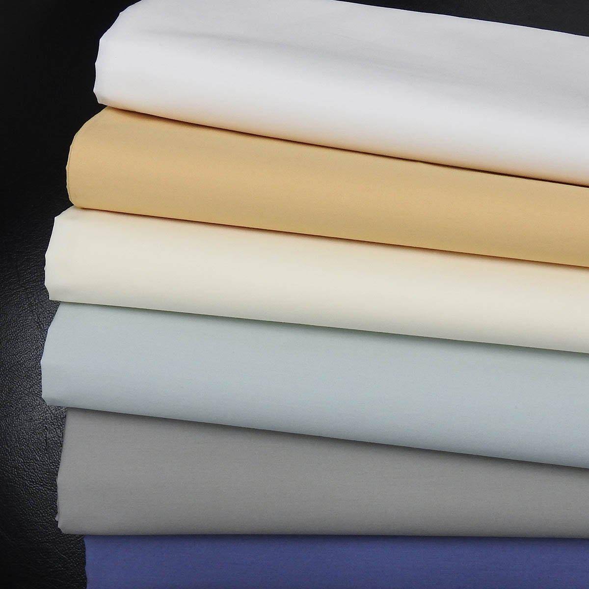 King White Percale Sheet Set S416