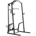 Power Cage with Pulley System Squat Rack Pull up Stand X36413