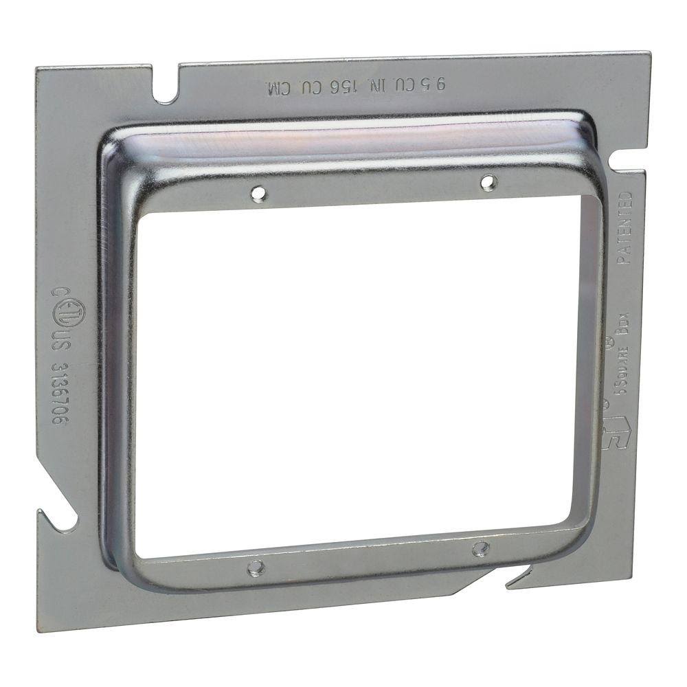 2-Gang Metal Electrical Box Extension Ring H2641