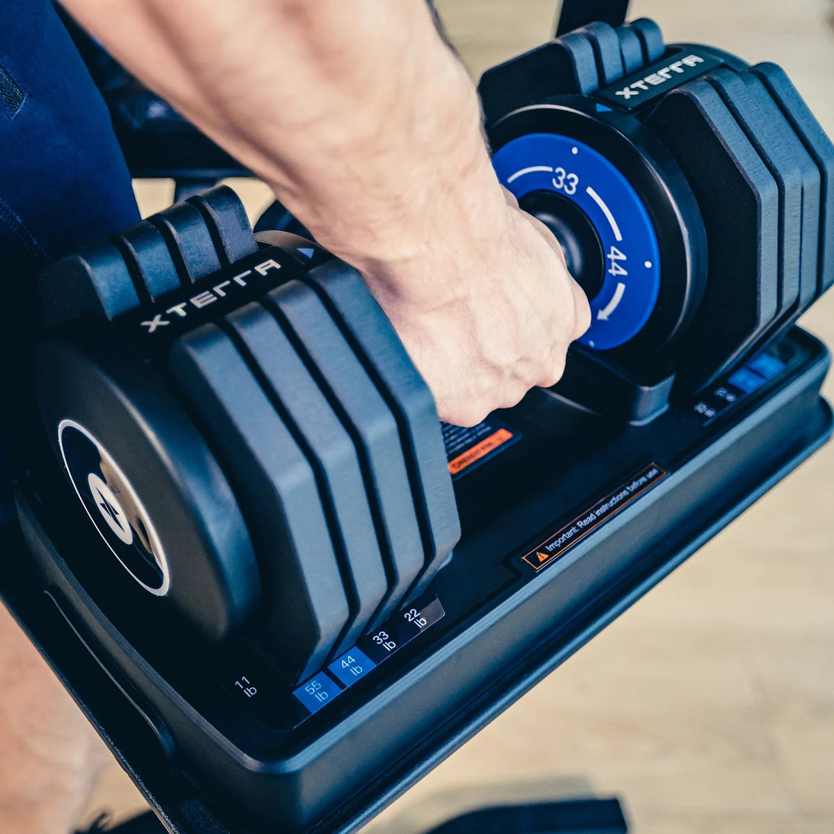 Adjustable Dumbbell 11, 22, 33, 44, 55 pounds U694