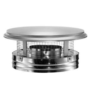 6 Round Stainless Steel Chimney Cap with Removable Screws U2147
