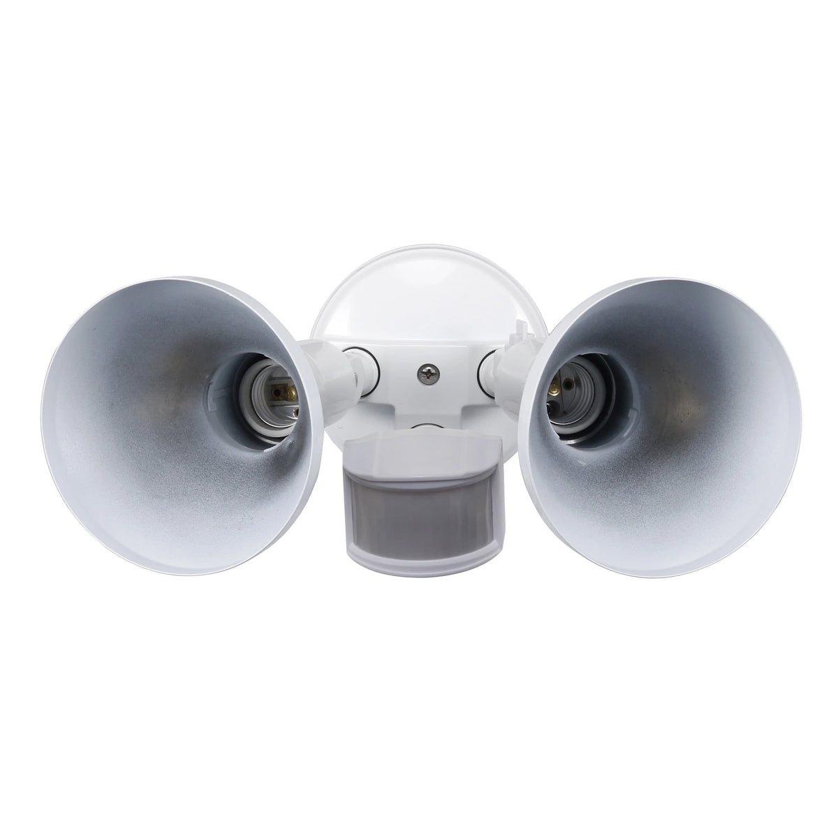 White Dual Head Motion Activated LED Security Flood Light I4014