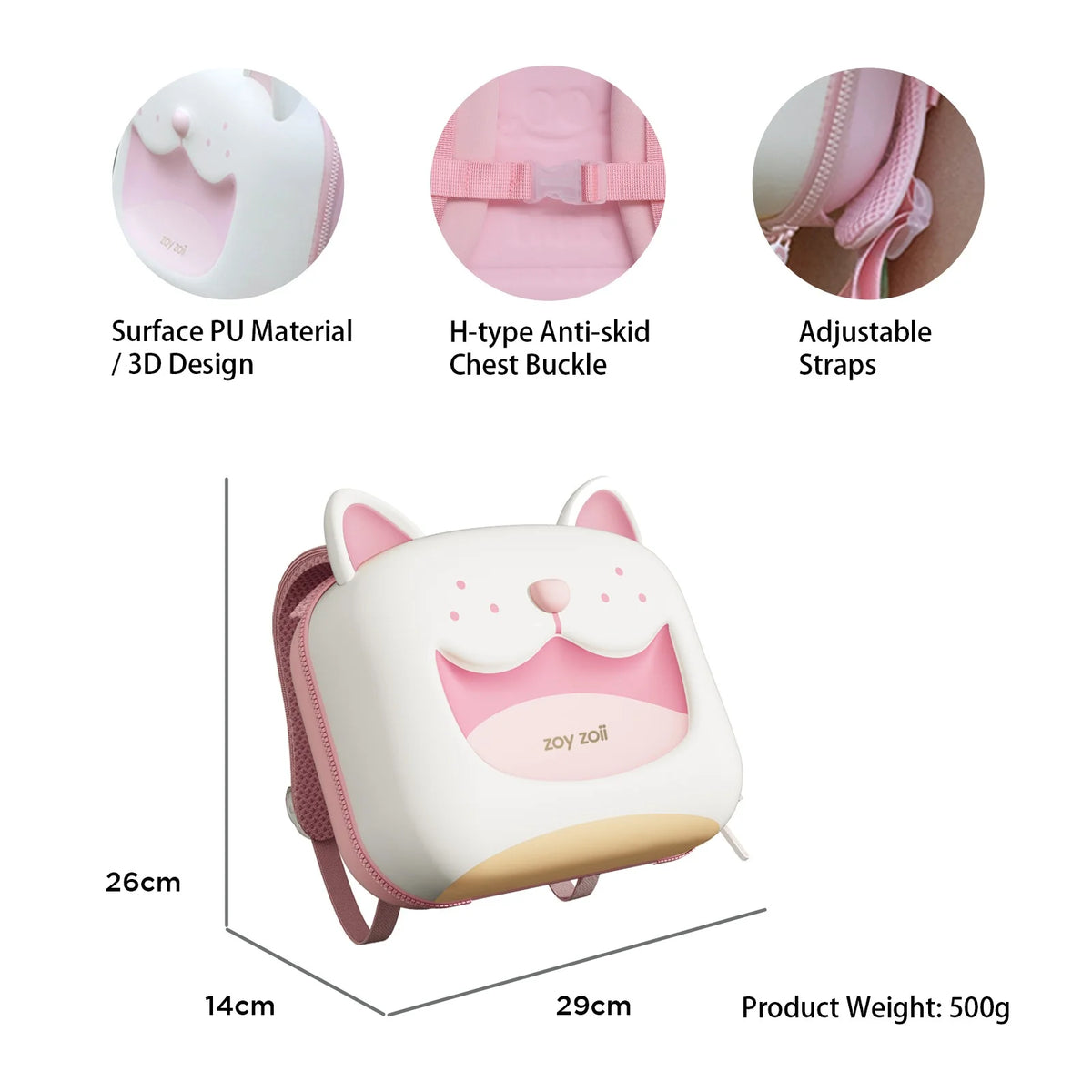 Sweetheart Kitty Waterproof Kids Backpack Q781