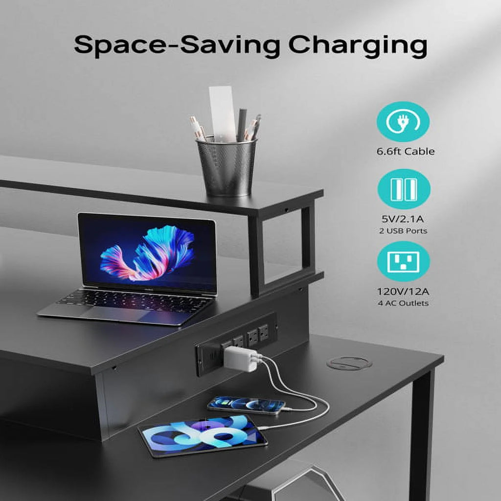 Home Office Computer Desk with File Drawer V967300
