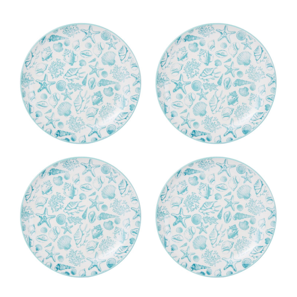 Teal Stoneware 16-Piece Dinnerware Set N98499