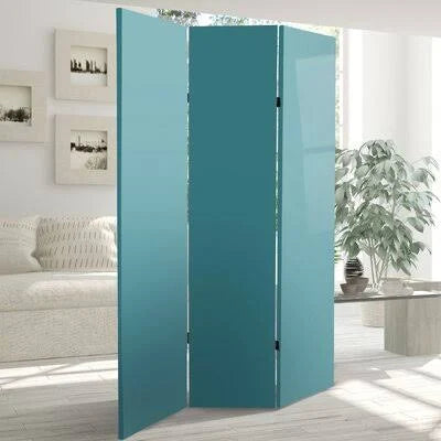 Teal 3-Panel Folding Room Divider G67368
