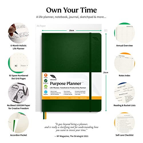 B5 Undated Daily Planner Notebook (Tan Softcover) C391031