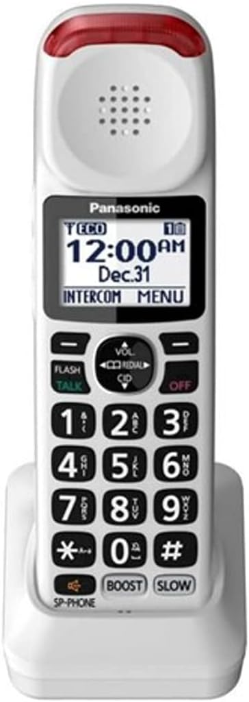 White DECT 6.0 Accessory Handset with Talking Caller ID R6372