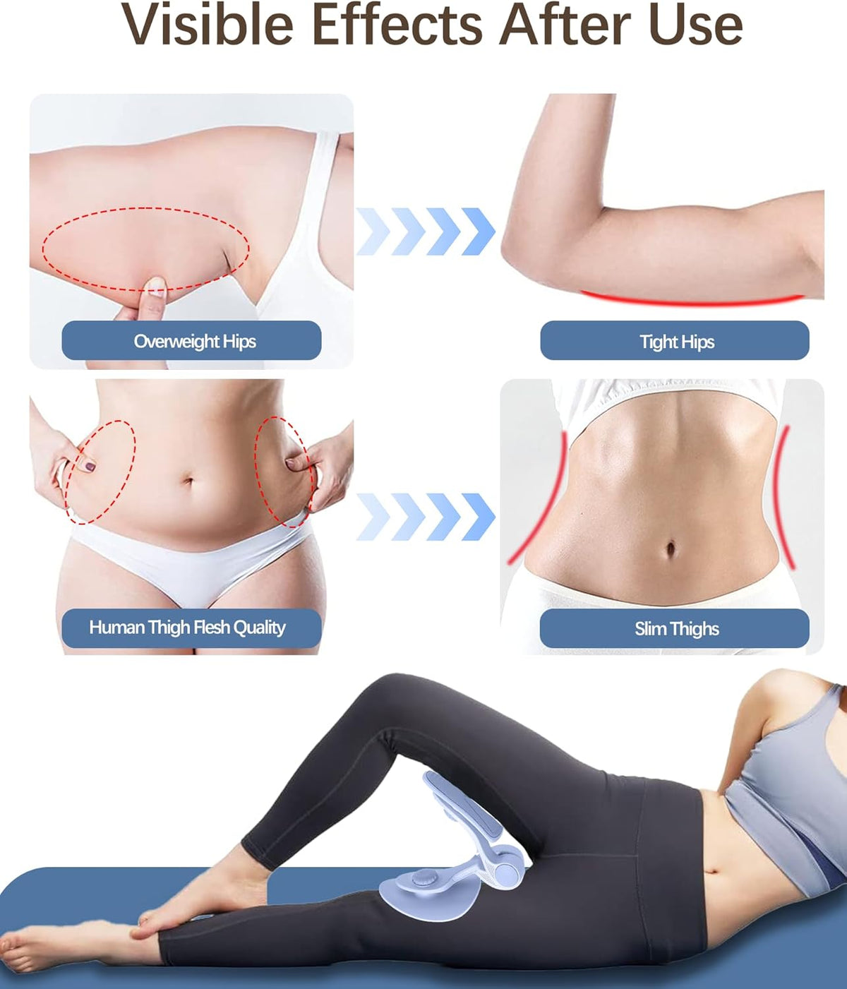 Leg Press Machine Thigh Master Hip Trainer Kegel Exerciser Pelvic Floor Trainer V8037