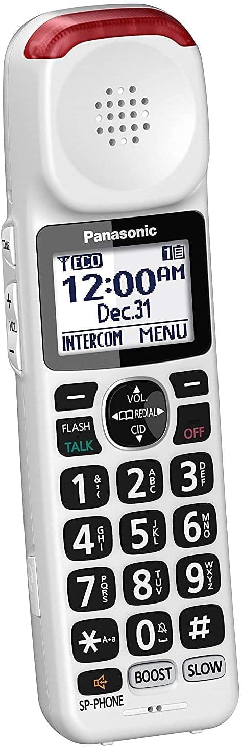 White DECT 6.0 Accessory Handset with Talking Caller ID R6372