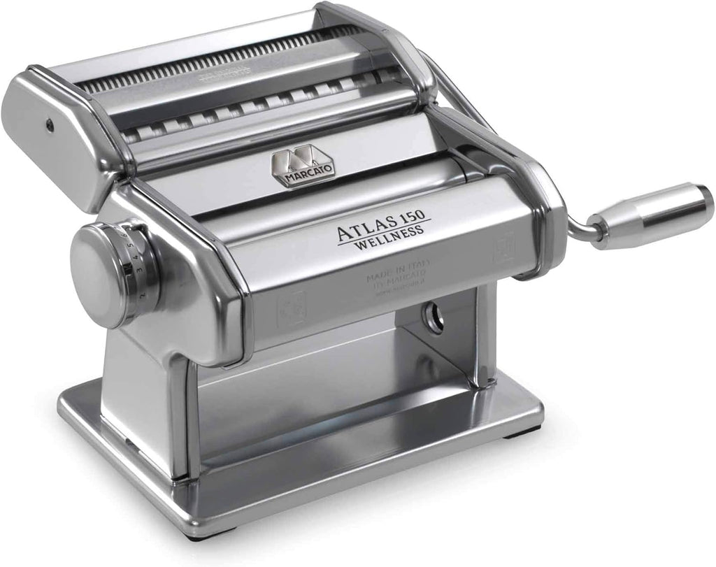 Red Pasta Machine with Pasta Cutter and Hand Crank U919265