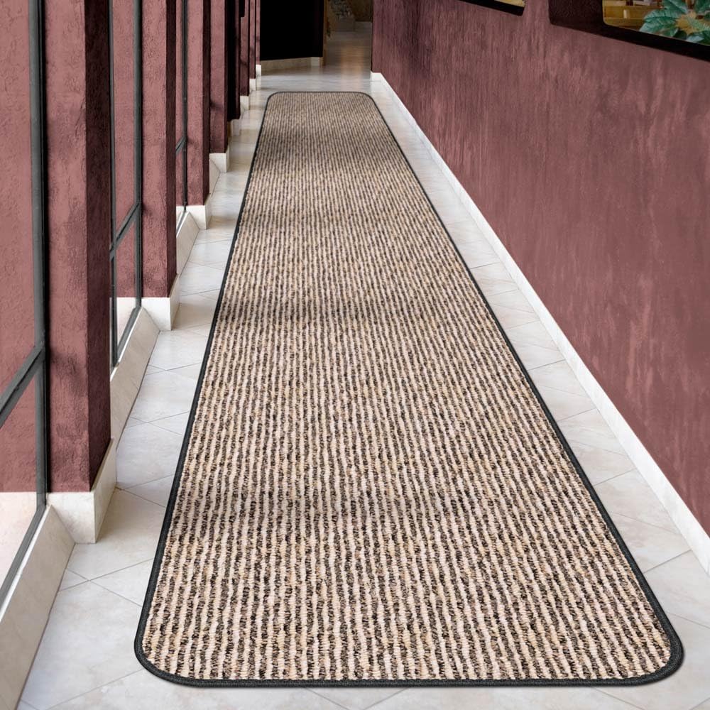 Black Skid-Resistant Carpet Runner 10 Feet X 36 Inches Q64036