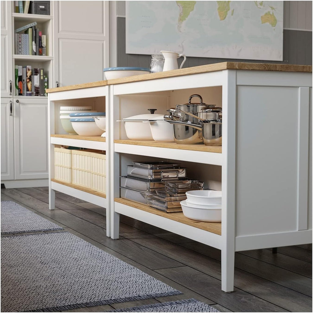 Off-White Oak Kitchen Island H867