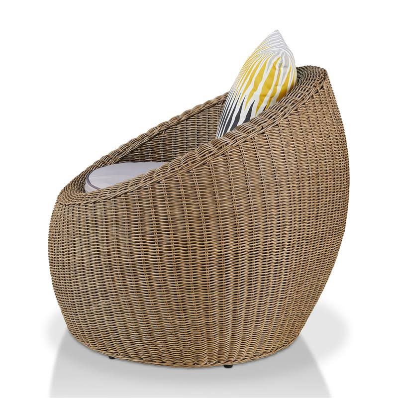 Natural Brown Aluminum Outdoor Chair W972