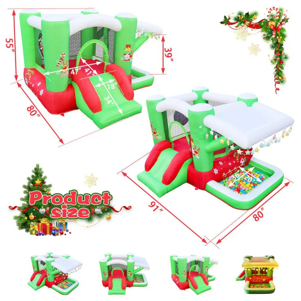 Inflatable Bounce House with Blower (80" x 91" x 55") O376