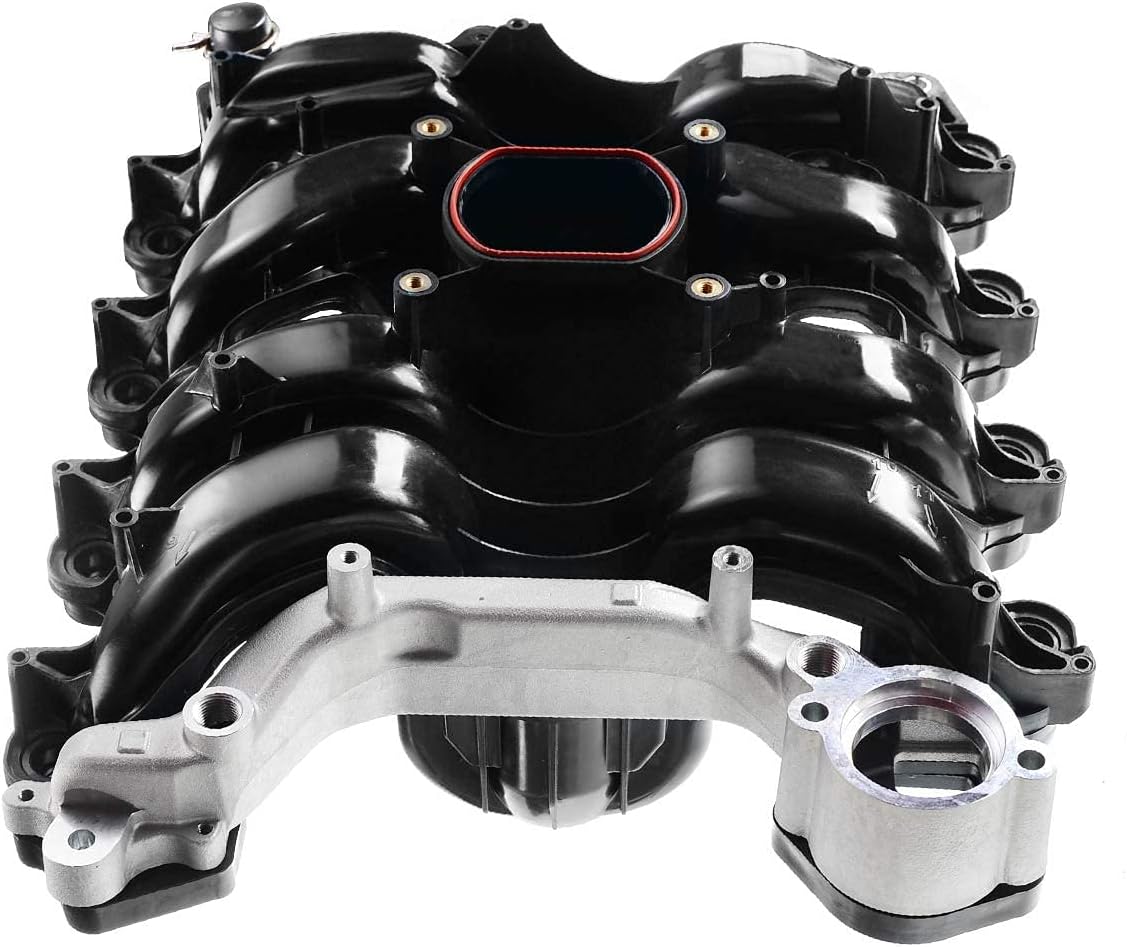 Upper Intake Manifold with Thermostat Compatible with Ford Crown Victoria Mustang Thunderbird Town Car Mercury Grand Marquis Cougar 1996-2000 V8 4.6L J942299
