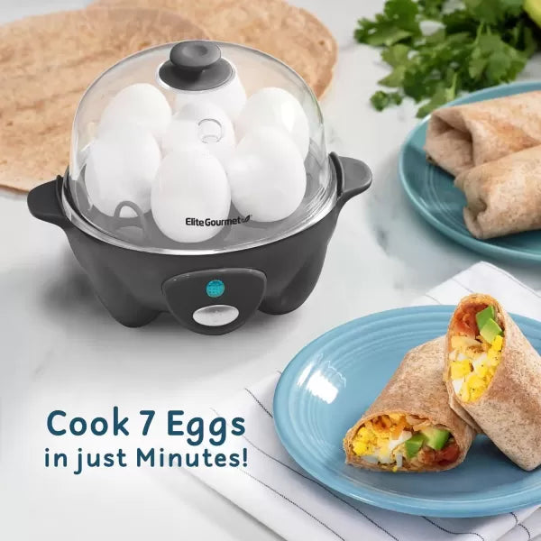 7 Egg Capacity Electric Egg Cooker with Auto Shut-Off S8710