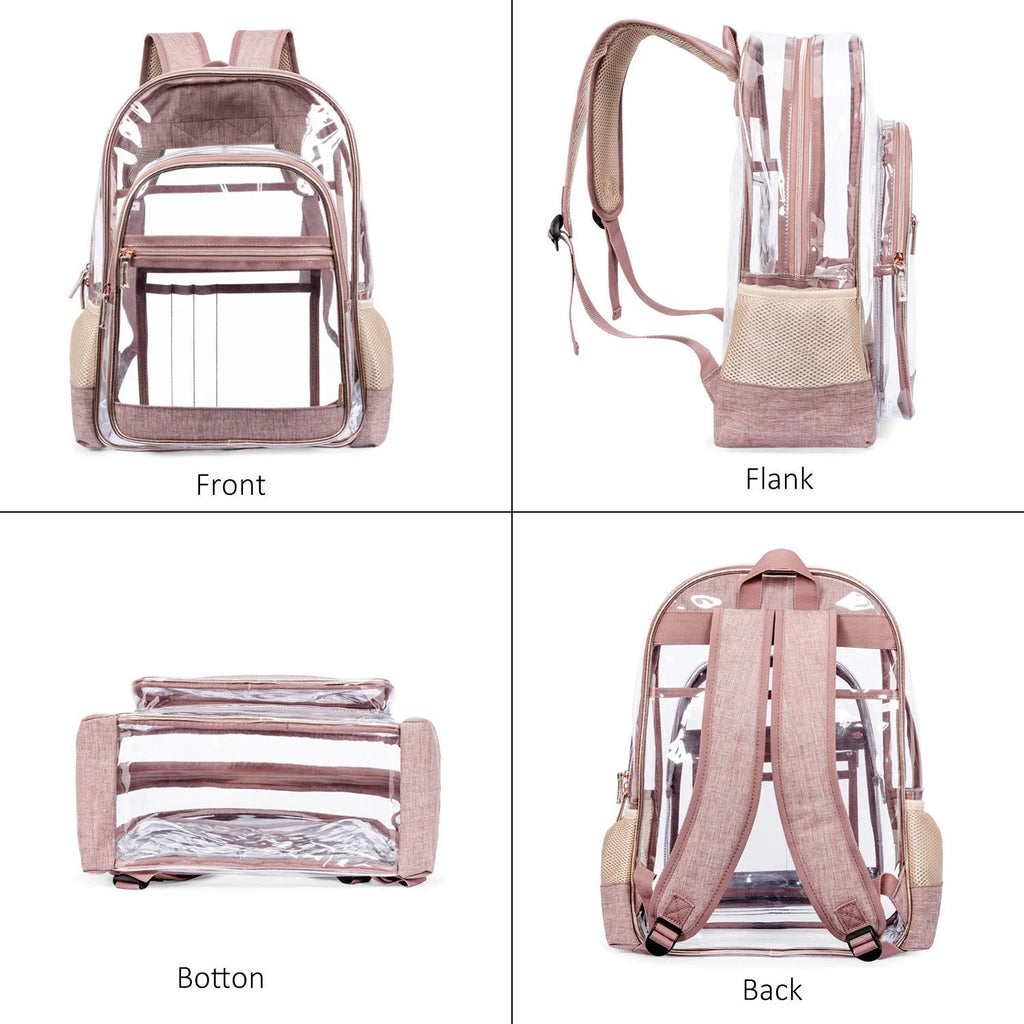 Clear Backpack Transparent Plastic Bookbags B984780