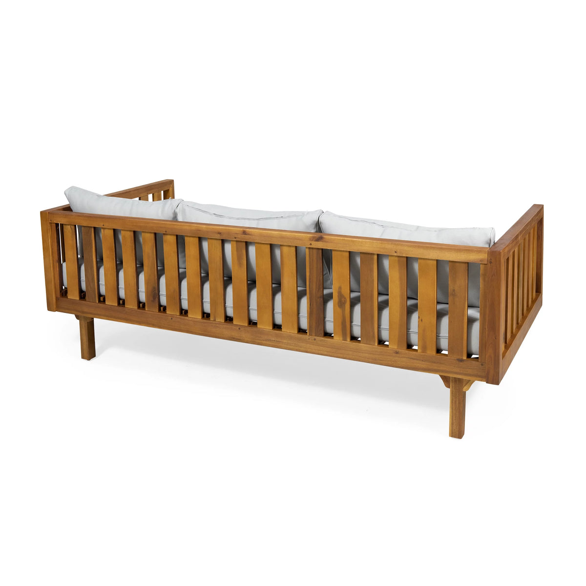 3-Seater Acacia Wood Outdoor Daybed X588